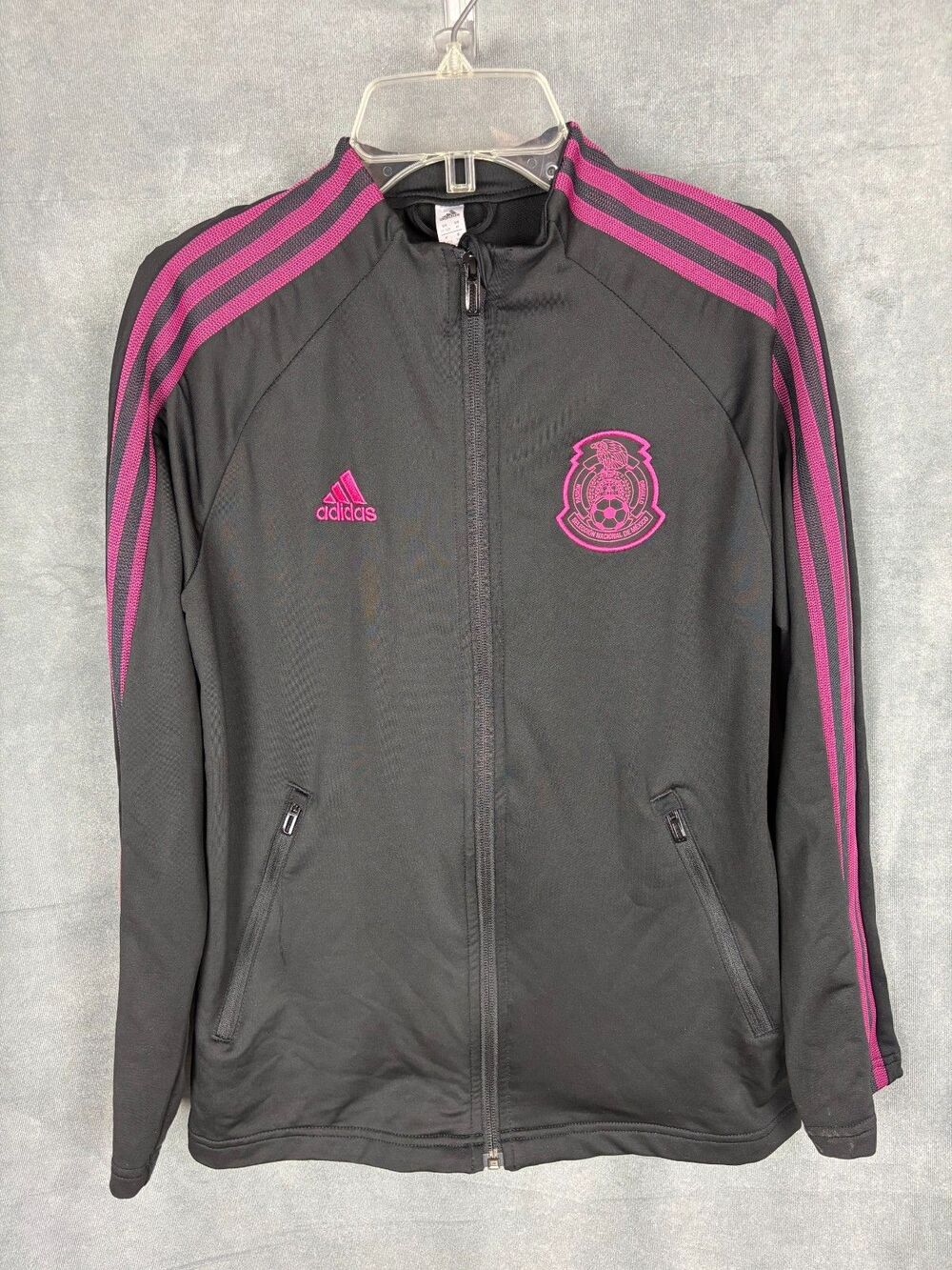 2020 Adidas Mexico National Team Anthem Soccer Track Jacket Unisex S/M Black